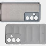 Kit protectie 2 in 1 BizonMobile, Carcasa Bizon Tur si Folie sticla securizata Bizon Glass Edge, compatibil cu Samsung Galaxy S25, Light Grey 8 - lerato.ro