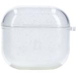 Carcasa Bizon Clear Case compatibila cu Apple AirPods 4, Glitter Clear 2 - lerato.ro