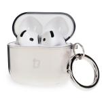 Carcasa Bizon Clear Case compatibila cu Apple AirPods 4, Negru / Transparent 3 - lerato.ro