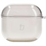 Carcasa Bizon Clear Case compatibila cu Apple AirPods 4, Negru / Transparent 2 - lerato.ro
