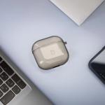 Carcasa Bizon Clear Case compatibila cu Apple AirPods 4, Negru / Transparent 4 - lerato.ro