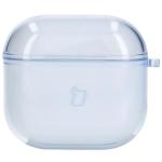 Carcasa Bizon Clear Case compatibila cu Apple AirPods 4, Albastru / Transparent 2 - lerato.ro