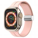 Curea Bizon Strap Watch Silicone compatibila cu Apple Watch 8/9/10/11/12/SE/Ultra, 44/45/46/49mm, Roz 2 - lerato.ro