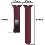 Curea Bizon Strap Watch Silicone compatibila cu Apple Watch 8/9/10/11/12/SE/Ultra, 44/45/46/49mm, Burgundy 3 - lerato.ro
