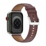 Curea Bizon Strap Watch Casual compatibila cu Apple Watch 8/9/10/11/12/SE/Ultra, 44/45/46/49mm, Dark Brown 4 - lerato.ro
