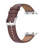 Curea Bizon Strap Watch Casual compatibila cu Apple Watch 8/9/10/11/12/SE/Ultra, 44/45/46/49mm, Dark Brown 5 - lerato.ro