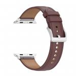 Curea Bizon Strap Watch Casual compatibila cu Apple Watch 8/9/10/11/12/SE/Ultra, 44/45/46/49mm, Dark Brown 7 - lerato.ro