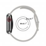Curea din Bizon Strap Watch Silicone compatibila cu Apple Watch 38/40/41/42 mm, Light Grey 7 - lerato.ro