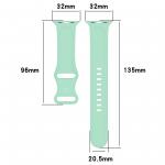 Curea din Bizon Strap Watch Silicone compatibila cu Apple Watch 38/40/41/42 mm, Mint 3 - lerato.ro