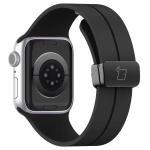 Curea din Bizon Strap Watch Silicone compatibila cu Apple Watch 38/40/41/42 mm, Negru 5 - lerato.ro