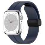 Curea din Bizon Strap Watch Silicone compatibila cu Apple Watch 38/40/41/42 mm, Dark Blue 2 - lerato.ro
