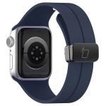 Curea din Bizon Strap Watch Silicone compatibila cu Apple Watch 38/40/41/42 mm, Dark Blue 6 - lerato.ro