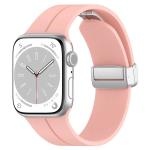 Curea din Bizon Strap Watch Silicone compatibila cu Apple Watch 38/40/41/42 mm, Roz 2 - lerato.ro