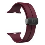 Curea din Bizon Strap Watch Silicone compatibila cu Apple Watch 38/40/41/42 mm, Dark Purple 4 - lerato.ro