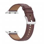 Curea din Bizon Strap Watch Casual compatibila cu Apple Watch 38/40/41/42 mm, Dark Brown 7 - lerato.ro