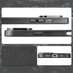 Carcasa Bizon CarbO cu MagSafe si Wrist Strap compatibila cu iPhone 16 Pro Max, Negru 5 - lerato.ro