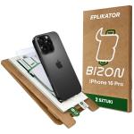 Set 2 folii protectie Bizon Eplikator Hybrid Mule compatibile cu iPhone 16 Pro, Transparent 2 - lerato.ro