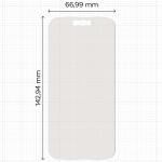 Set 2 folii protectie Bizon Eplikator Film Matte compatibile cu iPhone 16, Transparent 3 - lerato.ro