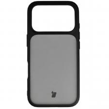 Huse si carcase iPhone 17 Pro, Carcasa Bizon Angelo compatibila cu iPhone 18 Pro / 17 Pro, Transparent / Negru, lerato.ro