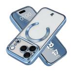 Carcasa cu protectie pentru camera Bizon GuardO cu MagSafe compatibila cu iPhone 18 Pro / 17 Pro, Transparent / Albastru 3 - lerato.ro