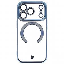 Carcasa cu protectie pentru camera Bizon GuardO cu MagSafe compatibila cu iPhone 18 Pro / 17 Pro, Transparent / Albastru