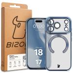 Carcasa cu protectie pentru camera Bizon GuardO cu MagSafe compatibila cu iPhone 18 Pro / 17 Pro, Transparent / Albastru 6 - lerato.ro