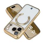 Carcasa cu protectie pentru camera Bizon GuardO cu MagSafe compatibila cu iPhone 18 Pro / 17 Pro, Clear / Gold 3 - lerato.ro