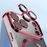Carcasa cu protectie pentru camera Bizon GuardO cu MagSafe compatibila cu iPhone 18 Pro / 17 Pro, Transparent / Mov 4 - lerato.ro
