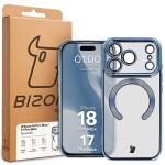 Carcasa cu protectie pentru camera Bizon GuardO cu MagSafe compatibila cu iPhone 18 Pro Max / 17 Pro Max, Transparent / Albastru 6 - lerato.ro