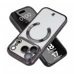 Carcasa cu protectie pentru camera Bizon GuardO cu MagSafe compatibila cu iPhone 18 Pro Max / 17 Pro Max, Transparent / Negru 3 - lerato.ro