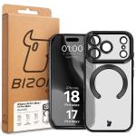 Carcasa cu protectie pentru camera Bizon GuardO cu MagSafe compatibila cu iPhone 18 Pro Max / 17 Pro Max, Transparent / Negru 6 - lerato.ro