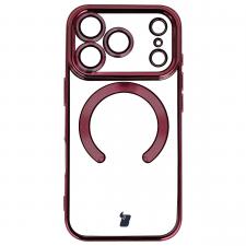 Carcasa cu protectie pentru camera Bizon GuardO cu MagSafe compatibila cu iPhone 18 Pro Max / 17 Pro Max, Transparent / Mov