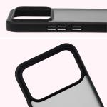 Carcasa Bizon Angelo compatibila cu Xiaomi Poco F9 Ultra, Transparent / Negru 4 - lerato.ro