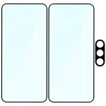 Set protectie 3in1 Bizon Glass Edge Pack, 2 folii sticla ecran + 1 folie sticla camera foto, compatibil cu Samsung Galaxy S26 FE, Negru 7 - lerato.ro
