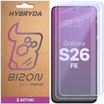 Set 2 folii protectie display Bizon Hybrid Mule compatibile cu Samsung Galaxy S26 FE, Transparent 2 - lerato.ro