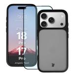 Kit protectie 2 in 1 BizonMobile, Carcasa Bizon Angelo si Folie sticla securizata Bizon Glass Edge, compatibil cu iPhone 18 Pro / 17 Pro, Negru 2 - lerato.ro