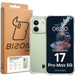 Carcasa Bizon Salpa compatibila cu Xiaomi Redmi Note 17 Pro Max, Transparent