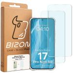 Kit protectie 3 in 1 BizonMobile Clear Pack, Carcasa Bizon Salpa si 2 folii sticla Bizon Glass Clear, compatibil cu Xiaomi Redmi Note 17 Pro Max, Transparent 2 - lerato.ro