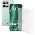 Kit protectie 3 in 1 BizonMobile Clear Pack, Carcasa Bizon Salpa + 2 folii sticla Bizon Glass Clear, compatibil cu OnePlus Nord 6, Transparent 2 - lerato.ro
