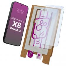 Set 2 folii protectie Bizon Eplikator Hybrid Mule compatibile cu Xiaomi Poco X8 Pro Max, Transparent