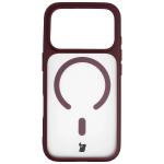 Husa Bizon MatteO cu MagSafe compatibila cu iPhone 18 Pro / 17 Pro, Burgundy 2 - lerato.ro