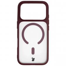 Huse si carcase iPhone 17 Pro, Husa Bizon MatteO cu MagSafe compatibila cu iPhone 18 Pro / 17 Pro, Burgundy, lerato.ro