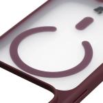 Husa Bizon MatteO cu MagSafe compatibila cu iPhone 18 Pro / 17 Pro, Burgundy 4 - lerato.ro
