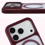 Husa Bizon MatteO cu MagSafe compatibila cu iPhone 18 Pro / 17 Pro, Burgundy 5 - lerato.ro
