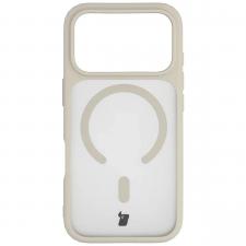 Huse si carcase iPhone 17 Pro Max, Husa Bizon MatteO cu MagSafe compatibila cu iPhone 18 Pro Max / 17 Pro Max, Bej, lerato.ro
