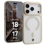Husa Bizon MatteO cu MagSafe compatibila cu iPhone 18 Pro / 17 Pro, Bej 3 - lerato.ro