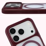 Kit protectie 2 in 1 BizonMobile, Carcasa Bizon MatteO si Folie sticla securizata Bizon Glass Edge, compatibil cu iPhone 18 Pro / 17 Pro, Burgundy 6 - lerato.ro