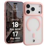 Husa Bizon MatteO cu MagSafe compatibila cu iPhone 18 Pro Max / 17 Pro Max, Roz 3 - lerato.ro