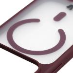 Husa Bizon MatteO cu MagSafe compatibila cu iPhone 18 Pro Max / 17 Pro Max, Burgundy 4 - lerato.ro