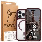 Husa Bizon MatteO cu MagSafe compatibila cu iPhone 18 Pro Max / 17 Pro Max, Burgundy 8 - lerato.ro